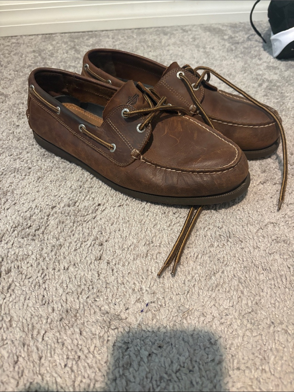Dockers Men's Brown Leather Boat Shoes